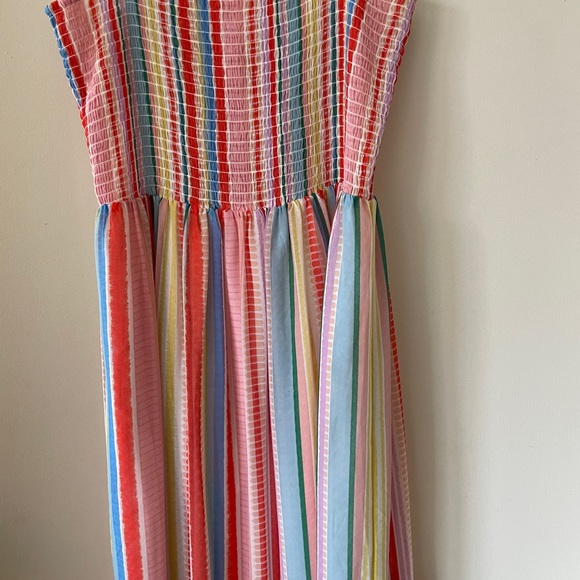 Jack by BB Dakota Rainbow Stripe Smocked Maxi Dress_NWOT - Picture 4 of 7